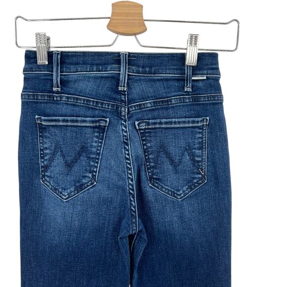 MOTHER Dark Blue Wide Leg Jeans - Picture 10 of 16